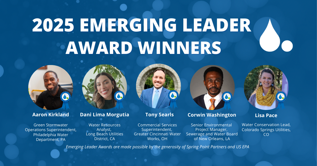 2025 EL Graphics 7 Headshots, names and titles of the five Emerging Leader Award winners.